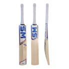 SM US 100 Plus English Willow Cricket Bat with premium Grade 1+ wood, 8 straight grains, lightweight design, and superior rebound technology.