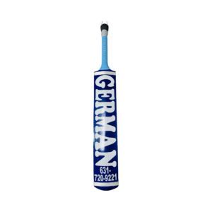 German Sports Tape Ball Cricket Bat made from Rawalkot wood, offering power, precision, and durability for serious players.