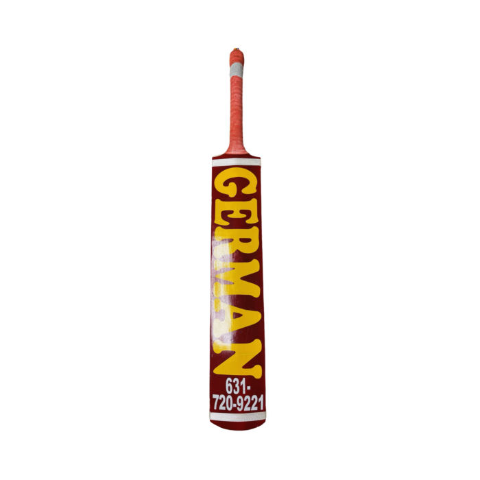 German Sports Tape Ball Cricket Bat made from Rawalkot wood, offering power, precision, and durability for serious cricket players.